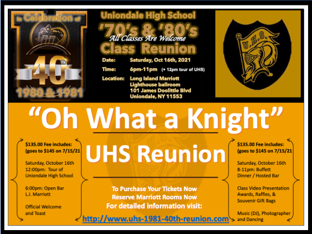 UHS Reunion Flyer